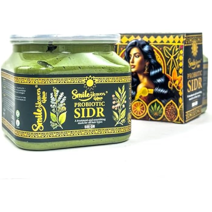 Smile Heaven Cosmetics - Hair Mask, Probiotic Sidr, A Treatment & Nourishing For All Hair Types, 500 GM - Image 1